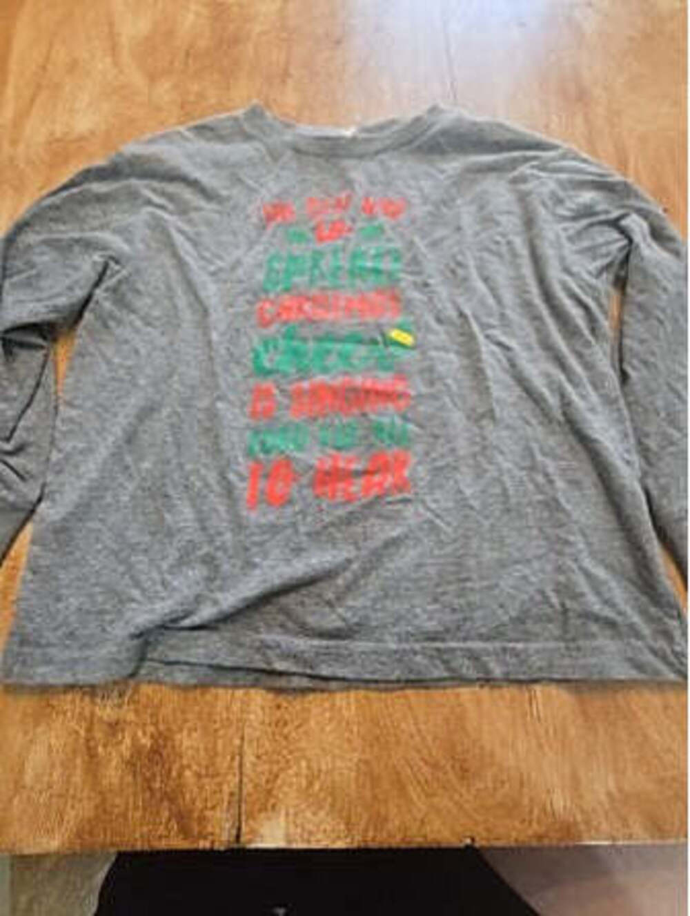 Grey Rabbit skins Long sleeve christmas shirt, 5T B